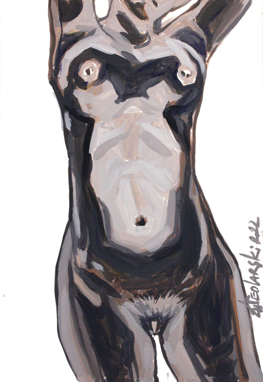 Zhivko Ladies 89 by Sedlarski – Acrylic on cardboard, 25 × 37 cm, unframed