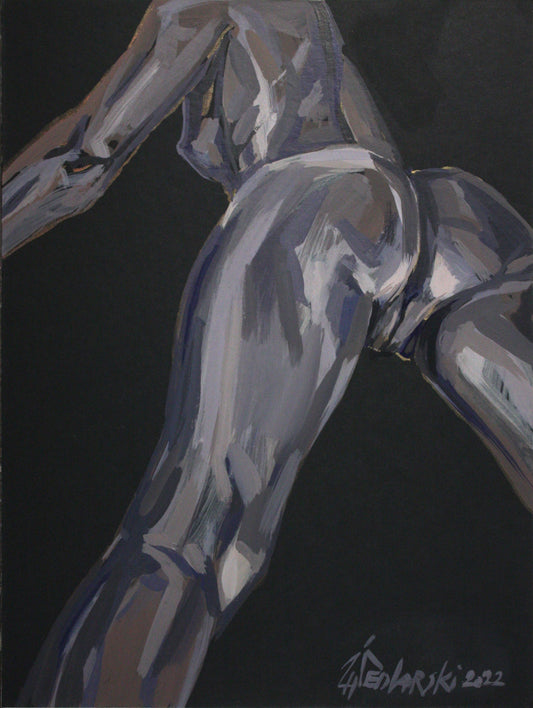 Zhivko Ladies 92 by Sedlarski – Acrylic on cardboard, 29.5 × 40 cm, unframed