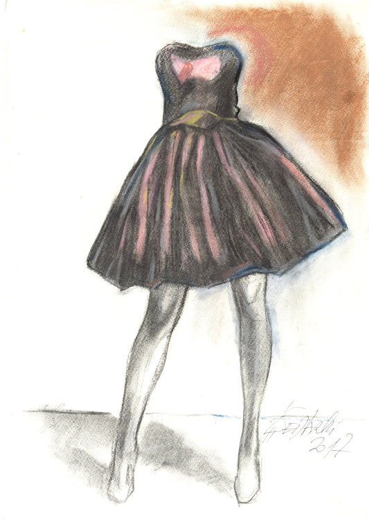 Dehanché by Sedlarski – Pastel on paper, 35.5 × 50 cm, unframed