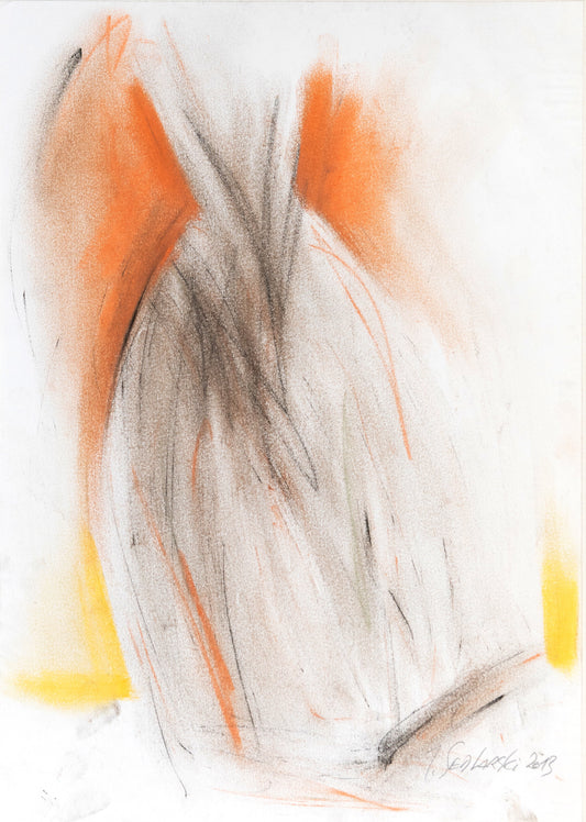 Study for a Dress 89 by Sedlarski – Pastel on paper, 29.7 × 42 cm, unframed