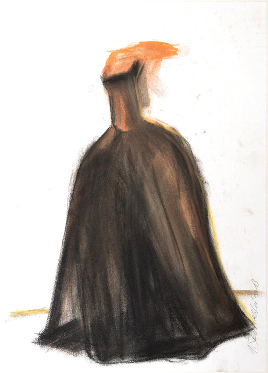 Study for a Dress 90 by Sedlarski – Pastel on paper, 29.7 × 42 cm, unframed