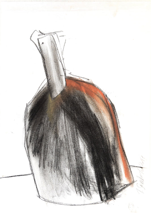 Study for a Dress 92 by Sedlarski – Pastel on paper, 29.7 × 42 cm, unframed