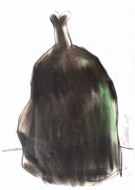 Study for a Dress 93 by Sedlarski – Pastel on paper, 29.7 × 42 cm, unframed