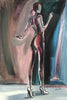 Zhivko Ladies 61 by Sedlarski – Acrylic on paper, 20 × 31.5 cm, unframed