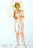 Zhivko Ladies 76 by Sedlarski – Acrylic on paper, 22 × 32 cm, unframed