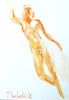 Zhivko Ladies 80 by Sedlarski – Acrylic on paper, 22 × 32 cm, unframed