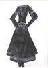 Study for a Dress 117 by Sedlarski – Gouache on paper, 22.1 × 31.8 cm, unframed