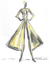 Study for a Dress 26 – Minimalist fashion art by Sedlarski