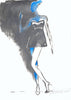Study for a Dress 81 by Sedlarski – Acrylic on paper, 35.5 × 50 cm, unframed